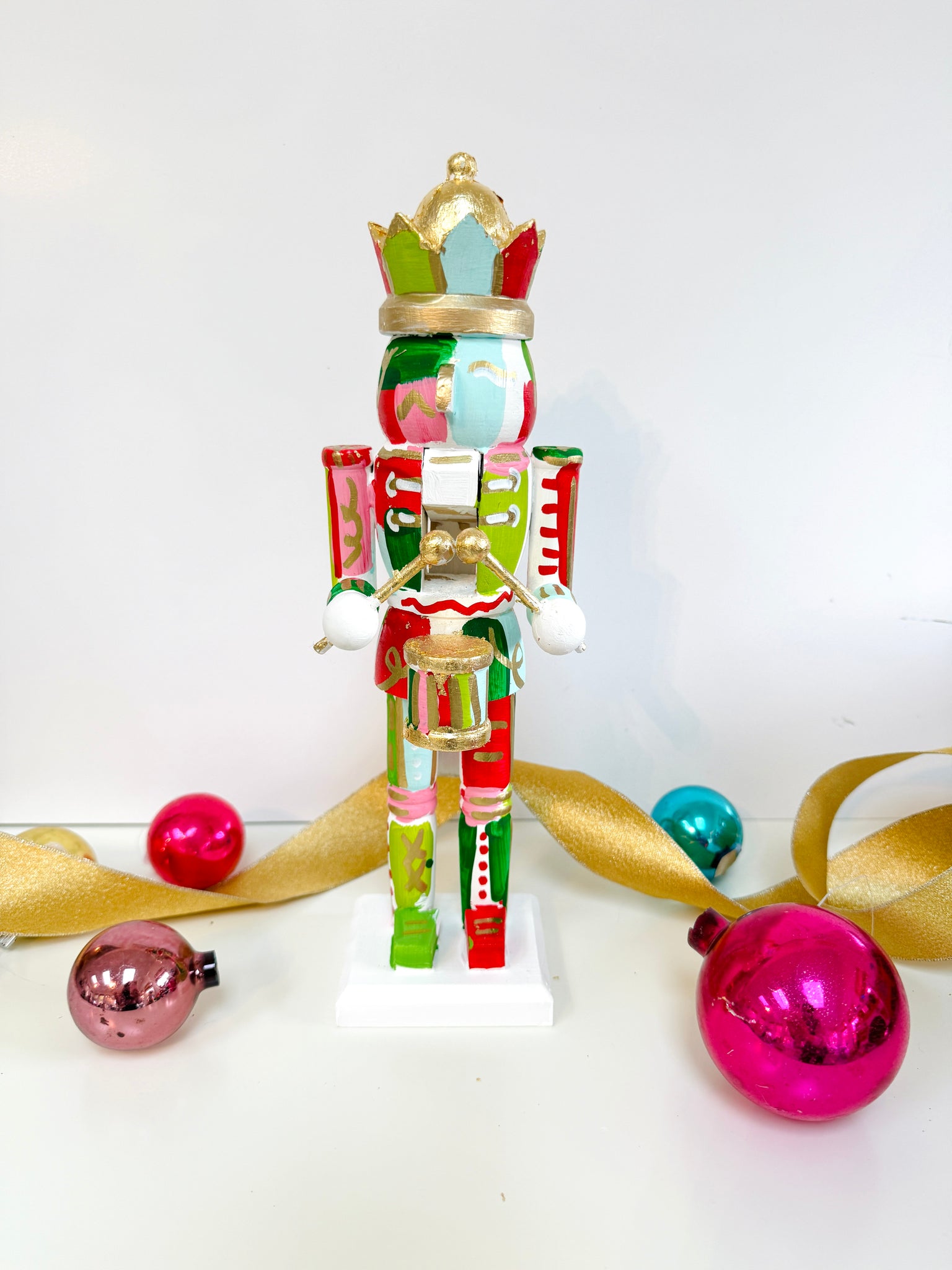 Drummer Boy Nutcracker - Peppermint