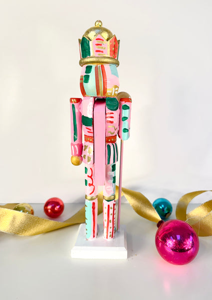 Large Candy Nutcracker - Mint